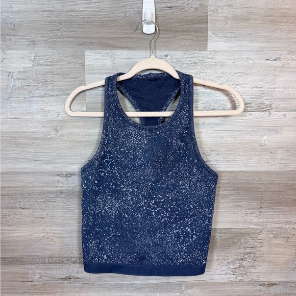 lululemon athletica Tops - Lululemon Ebb to Street Tank Top *Size 10 *Blue Speckled Space Dye